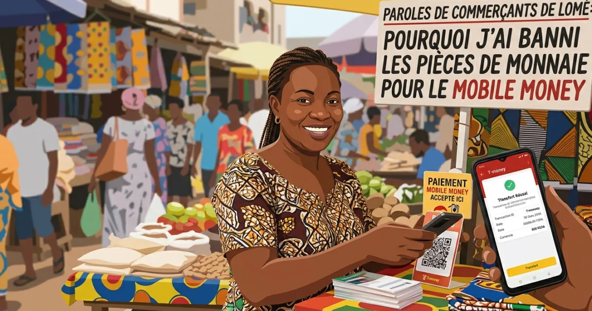 Paroles de commerçants de Lomé : Pourquoi j'ai banni les pièces de monnaie pour le Mobile Money